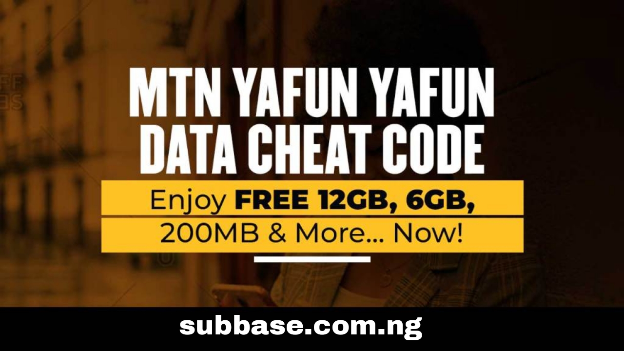 5 MTN Yafun Yafun Data Cheat Code 2025 | FREE 12GB, 6GB, 200MB - SubBase